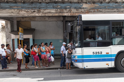 Havana bus stop.