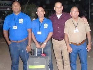 Dr. Félix Báez Sarría (third from the left) along with  other Cuban colleagues in Sierra Leone.