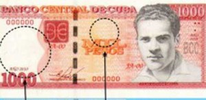 The new 1000 peso note.