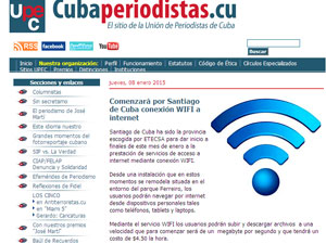 The original announcement published by the Cuban Journalists Association UPEC.