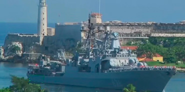 Russian Ship in Havana Bay.  