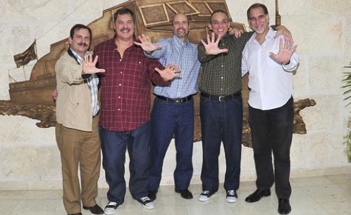 The Cuban Five together in Havana.  Photo: answercoalition.org