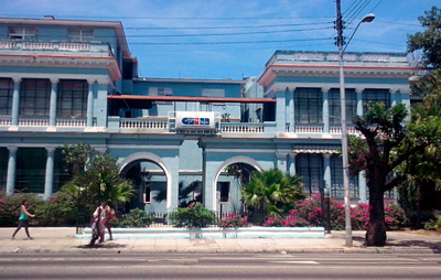 The main office of the Cuban Information Agency (AIN).