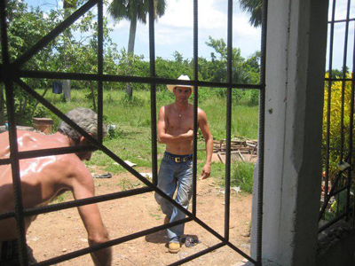 Richard Abril at his farm on Isla de la Juventud.