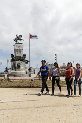 The Maceo Park in Havana.  Photo: Juan Suarez
