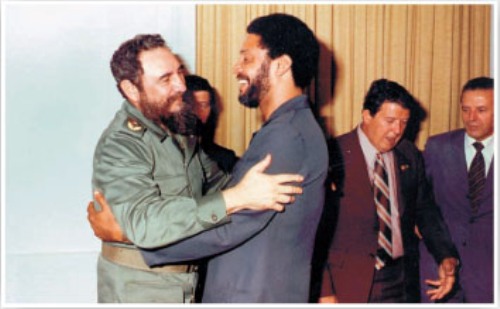 Fidel Castro and Maurice Bishop.  Photo: cubadebate.cu