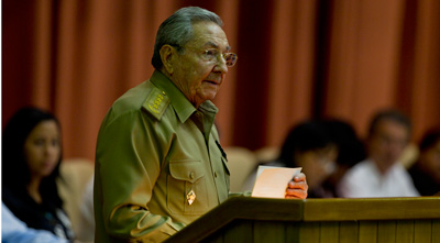 General/President Raul Castro addresses the Cuban parliament on July 15, 2015.  Photo: Ismael Francisco/cubadebate.cu