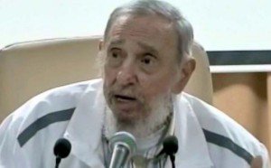 Fidel Castro in a recent public appearance.