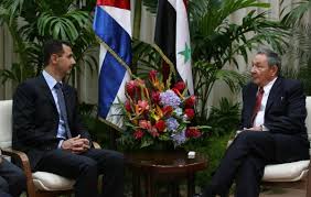 Bashar Al Assad and Raul Castro. Photo: cubadebate.cu