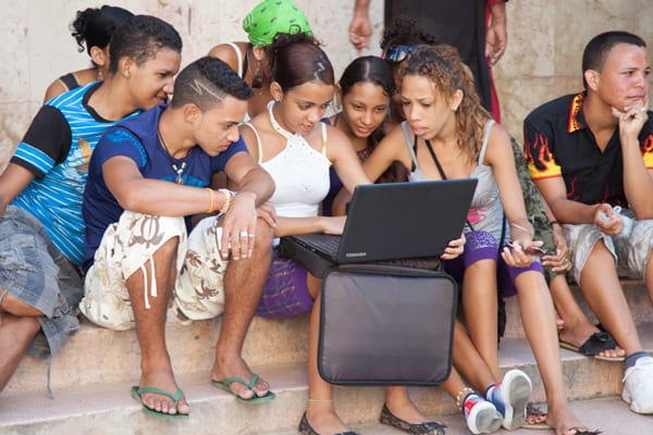 Young Cubans. Photo: Charlie Rosenberg