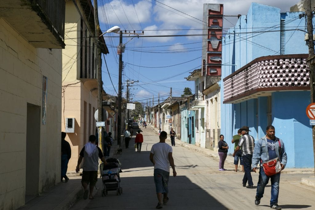 Calle principal del pueblo de Jaruco