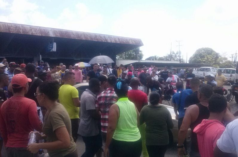 Cubans at the Panamanian-Costa Rican border.