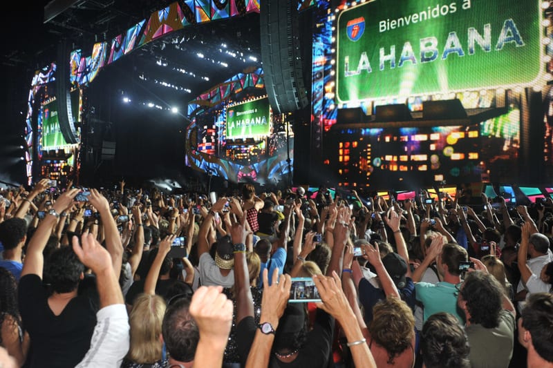 The Rolling Stones concert in Havana on March 25, 2016