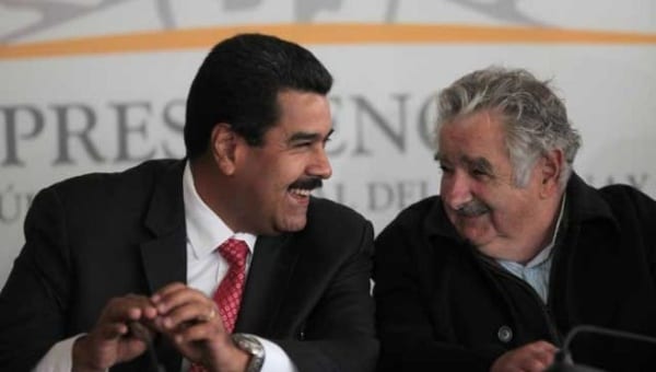 Maduro and Mujica during happier times. File photo: telesurtv.net