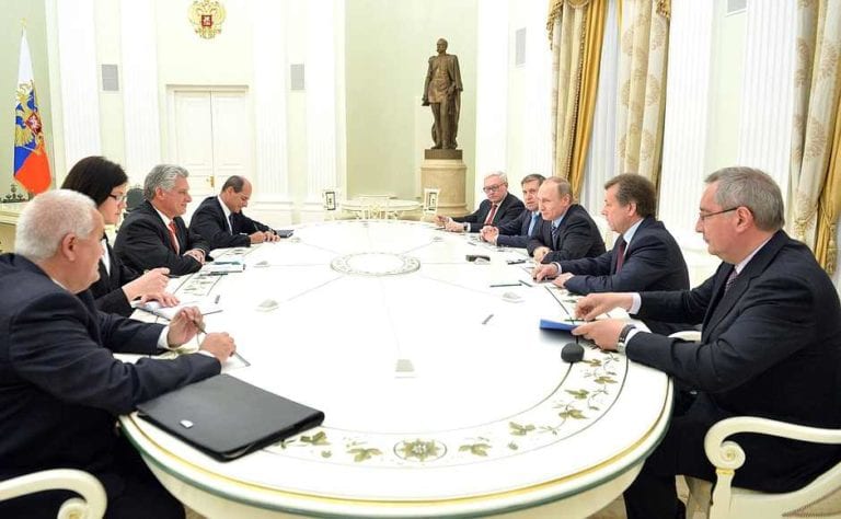 Diaz Canel and Putin meet in Moscow.