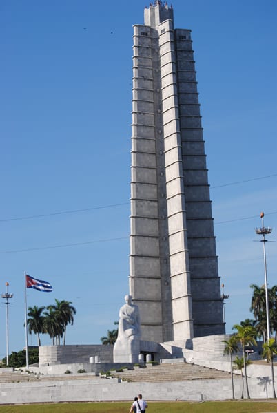 El Memorial Martí en la Plaza de la Revolución.