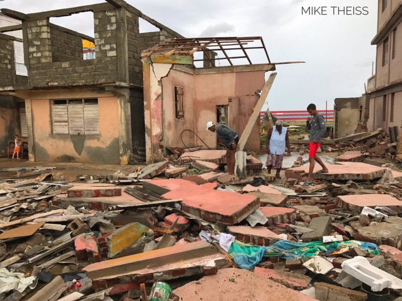 Destruction in Baracoa from hurricane Matthew. Photo: Mike Theiss