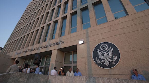 The US embassy in Havana. Photo: Ismael Francisco/cubadebate.cu