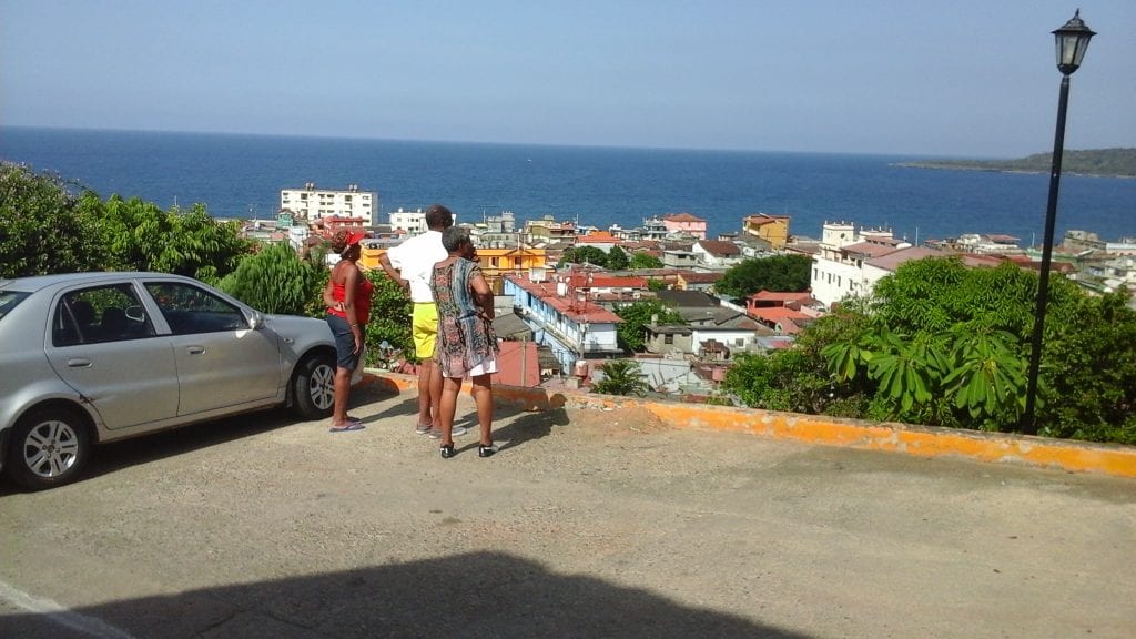 Vista aérea de Baracoa, Hotel Castillo