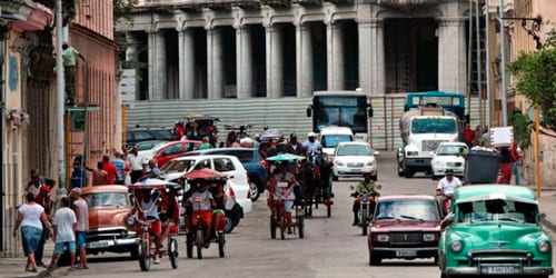 People in the street, Havana.