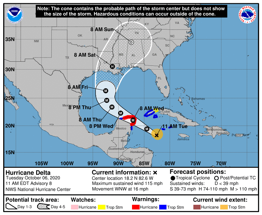 Western Cuba Remains on Alert for Hurricane Delta - Havana Times