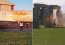UK Climate Activists Spray Orange Paint at Stonehenge & Airport Housing Taylor Swift Airplane