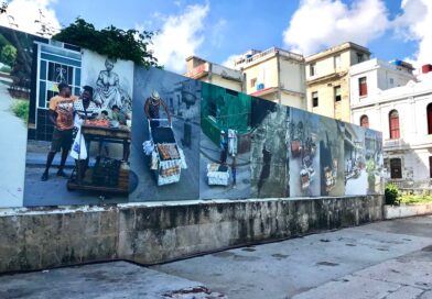 Graffiti and Urban Works of Art Facing the Havana Malecon