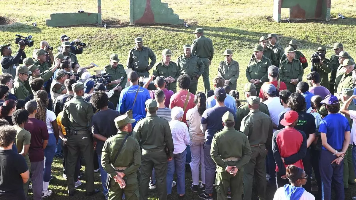 Cuban President Diaz-Canel Oversees Military Preparations